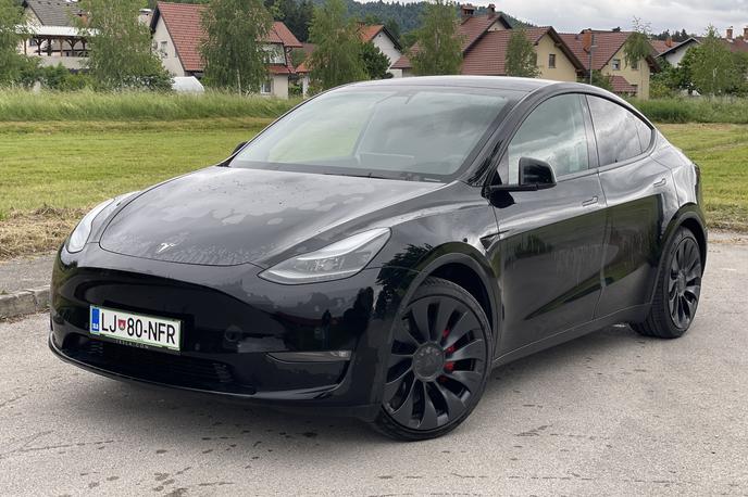 Tesla model Y | Tesla model Y – lani najuspešnejši avtomobil v Evropski uniji. | Foto Gregor Pavšič