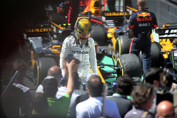 Svetovni prvak Lewis Hamilton je bil tokrat četrti. | Foto: Reuters