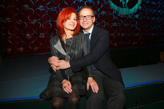 Jure Franko z ženo Simono Vodopivec Franko, s katero ustvarjata uspešne muzikale.  | Foto: Mediaspeed