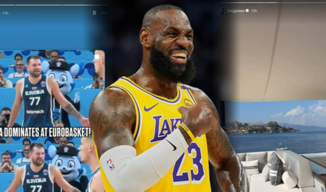 LeBron James s posebnim komplimentom za Dončića, ki ga spremlja tudi na dopustu