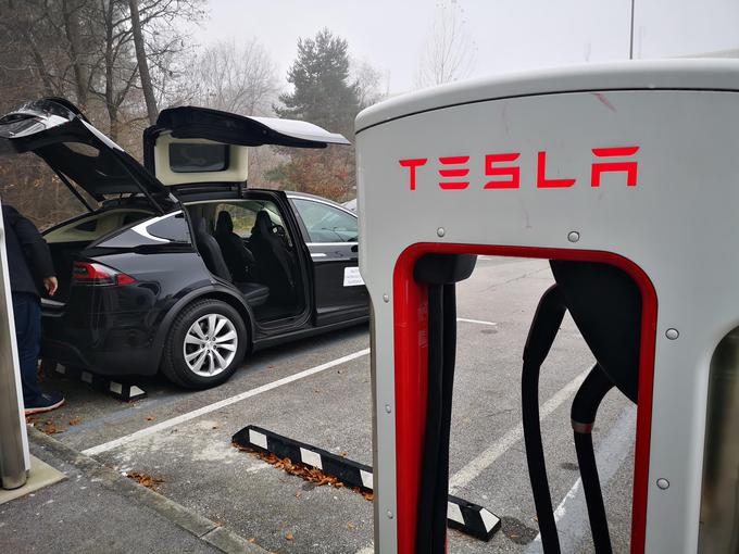 Tesla navzven bolj izstopa, še posebej s stranskimi dvižnimi vrati.  | Foto: Gregor Pavšič