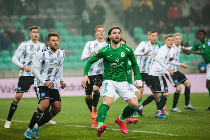 Olimpija je v zadnjem nastopu doma premagala Muro z 1:0, Ante Vukušić pa je z 18 zadetki najboljši strelec tekmovanja. | Foto: Grega Valančič/Sportida