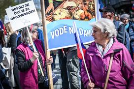 Protestni shod pred DZ-jem