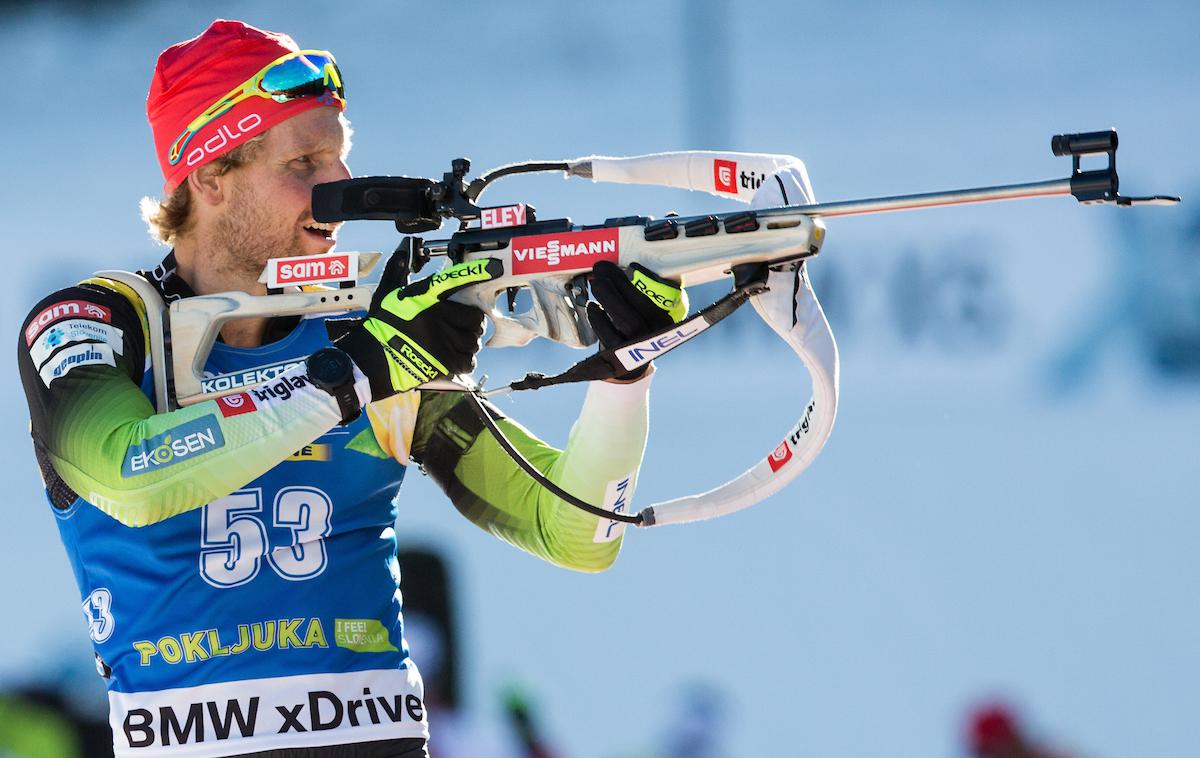 Pokljuka biatlon šprint | Jakov Fak se na šprintu ni znašel najbolje. | Foto Vid Ponikvar/Sportida