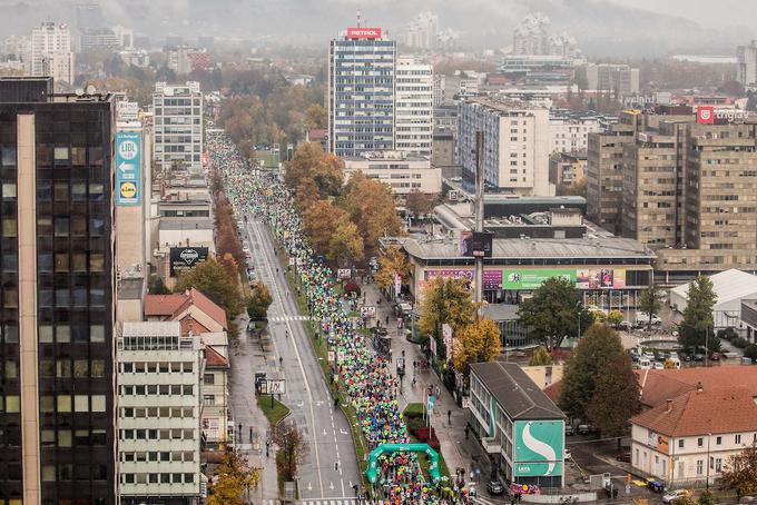 Ljubljanski maraton je največja tekaška prireditev v Sloveniji. | Foto: Vid Ponikvar