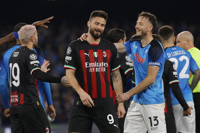 Olivier Giroud AC Milan : Napoli | Giroud je podaljšal sodelovanje z Milanom. | Foto Reuters