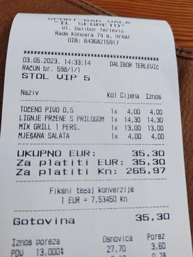cene vrsar-Dubrovnik