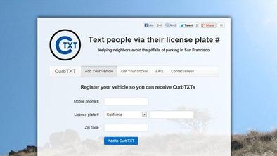 Registrska oznaka kot naslov za SMS-sporočila