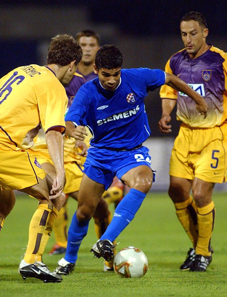 Eduardo da Silva se je v dresu Dinama v kvalifikacijah za evropskega tekmovanja meril tudi z Mariborom. | Foto: Reuters