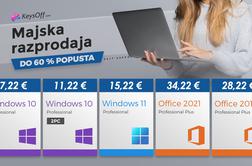 Windows 10 Pro ali Office 2021 že za 7 evrov