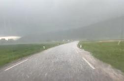 Tako je v okolici Ljubljane klestila toča #video