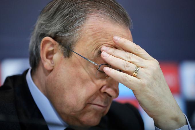 Predsednika Reala Florentina Pereza v zadnjih tednih upravičeno boli glava. | Foto: Getty Images