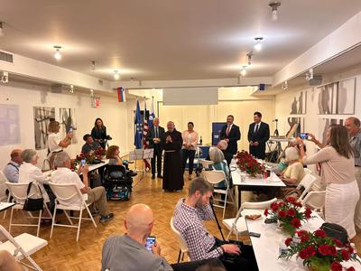 Srečanje Slovencev v New Yorku, prišla tudi ministra iz Slovenije