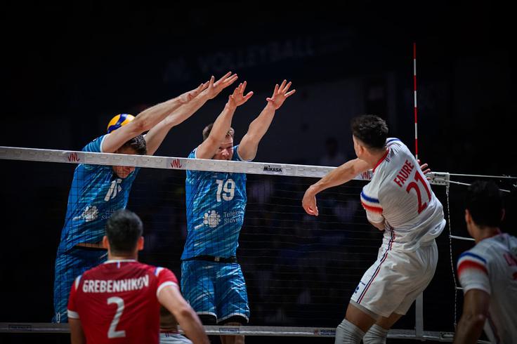 slovenska odbojkarska reprezentanca, liga narodov, četrtfinale : Francija | Foto: VolleyballWorld