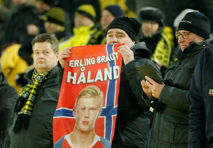 Mladi norveški "stroj za zadetke" Erling Braut Haaland blesti v dresu Borussie Dortmund. | Foto: Reuters