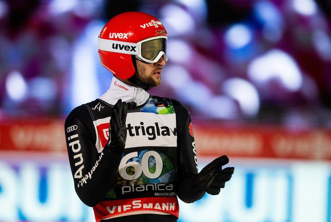 Markus Eisenbichler spada med osrednje favorite za zlato medaljo. | Foto: Vid Ponikvar