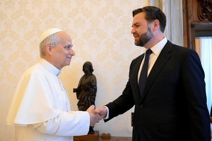 JD Vance, papež Leon XIV. | Foto: Reuters