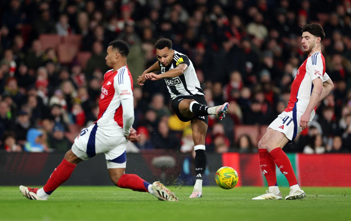 Arsenal : Newcastle | Newcastle je na prvi polfinalni tekmi z 2:0 premagal Arsenal in bo doma branil prednost. | Foto Reuters