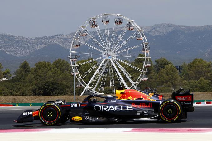 Max Verstappen je bil najhitrejši na zadnjem treningu za VN Francije. | Foto: Reuters