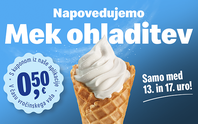 Ob prvem letošnjem vročinskem valu McDonald's predstavlja "Mek ohladitev"