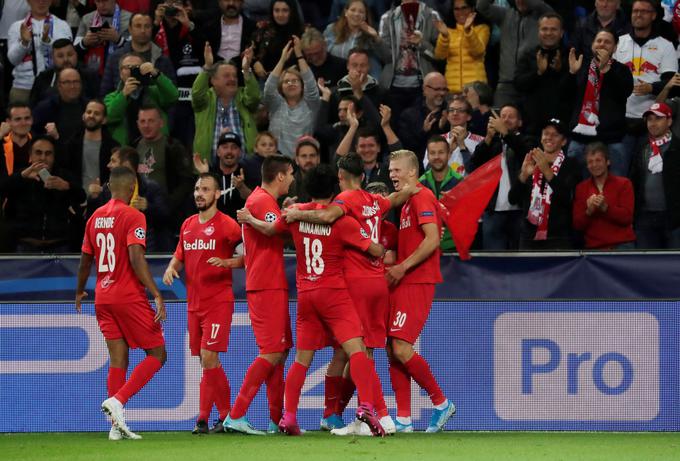 Salzburg bo gostoval na Anfieldu. | Foto: Reuters