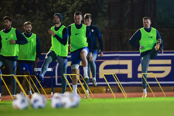 slovenska nogometna reprezentanca, trening, november 2020 | Foto: Grega Valančič/Sportida