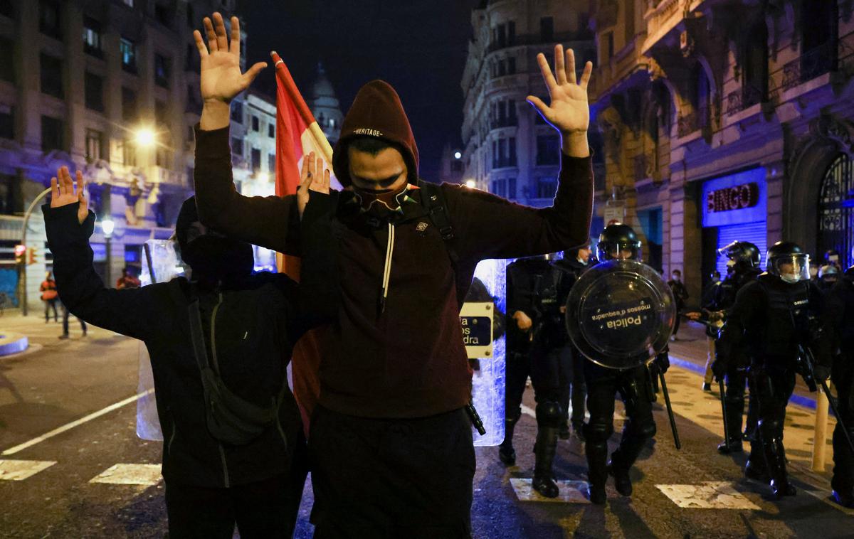 Protesti v Španiji | Tokratni protesti so bili v primerjavi s prejšnjimi nekoliko manj nasilni. | Foto Reuters