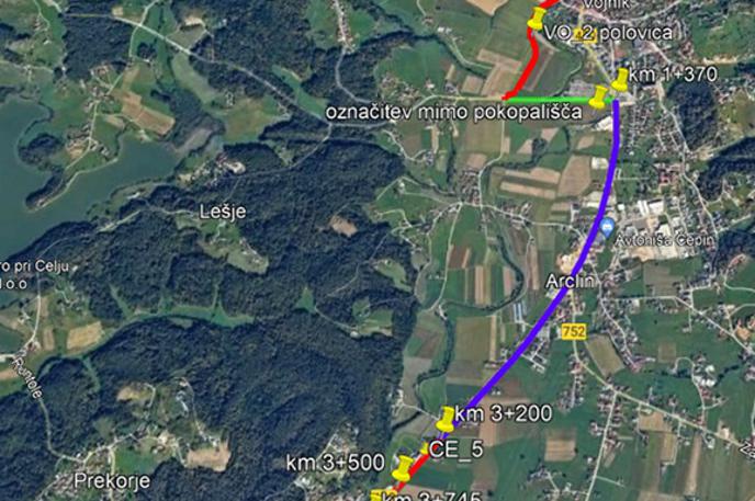 grafika_kolesarska povezava MOC - Občina Vojnik | Gre za projekt direkcije za infrastrukturo (DRSI), ki poteka v sodelovanju z Mestno občino Celje in Občino Vojnik, njegova vrednost pa znaša nekaj več kot 2,3 milijona evrov. | Foto Mestna občina Celje