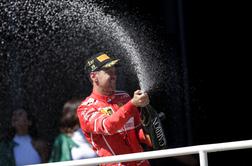 Vettel po zmagi v Sao Paulu povsem blizu drugega mesta