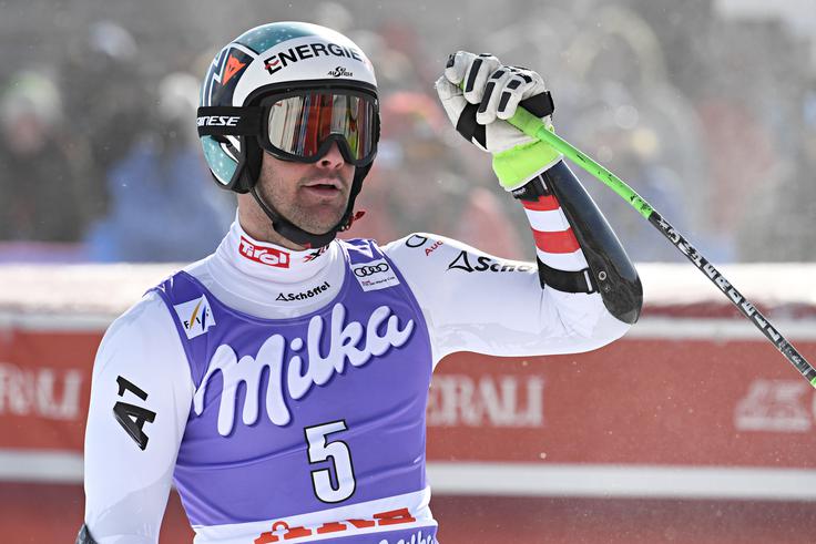 Vincent Kriechmayr je v Aareju zmagal drugič. | Foto: Guliverimage/Getty Images