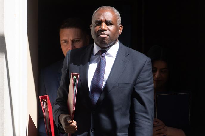 David Lammy | "Blokiranje pomoči, širjenje vojne, zavračanje pomislekov prijateljev in partnerjev je neopravičljivo in se mora končati," je poudaril britanski zunanji minister David Lammy. | Foto Guliverimage