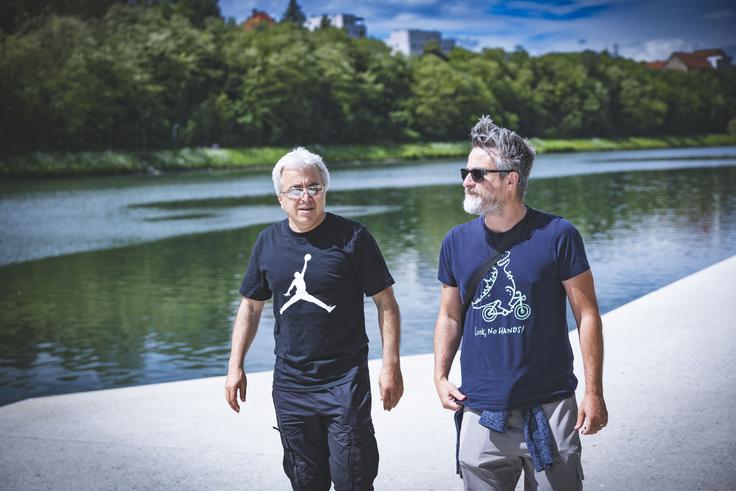 Z legendarnim nogometašem smo se družili na mariborskem Lentu. | Foto: Ana Kovač
