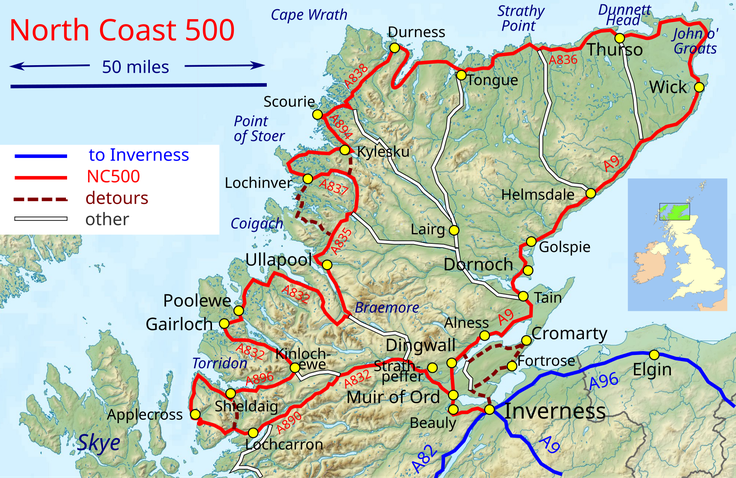Cesta North Coast 500 (NC500) | Foto: Wikipedia/Thincat