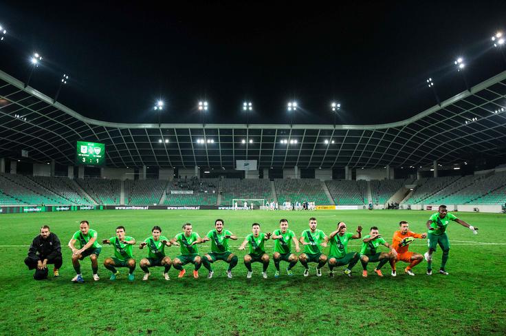 Olimpija si je z zmago nad Krškim priigrala dve točki prednosti pred Mariborom. | Foto: Vid Ponikvar