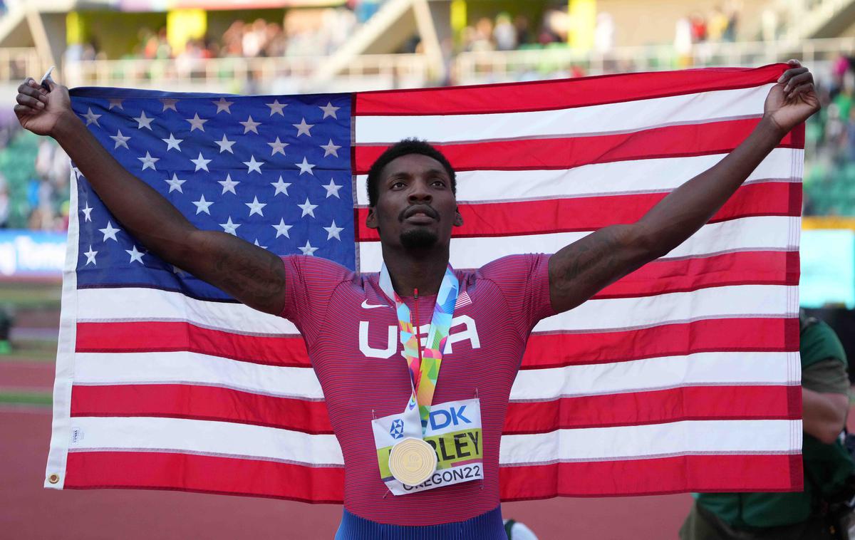 Fred Karley | Američan Fred Kerley je postal svetovni prvak v teku na 100 metrov. | Foto Reuters