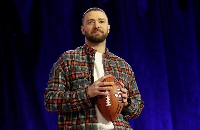 Ob polčasu bo za zabavo tokrat poskrbel Justin Timberlake. | Foto: Reuters