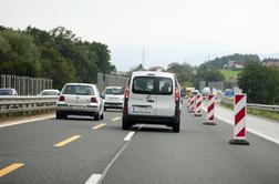 Na ljubljanski obvoznici vozil v napačno smer (video)
