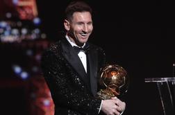 Messi sedmič prejel zlato žogo, Ronaldo raje ostal doma