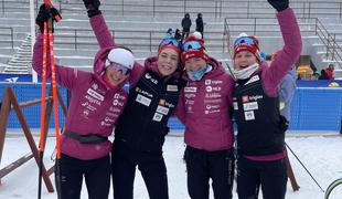 Mlade slovenske biatlonke povsem blizu medalji