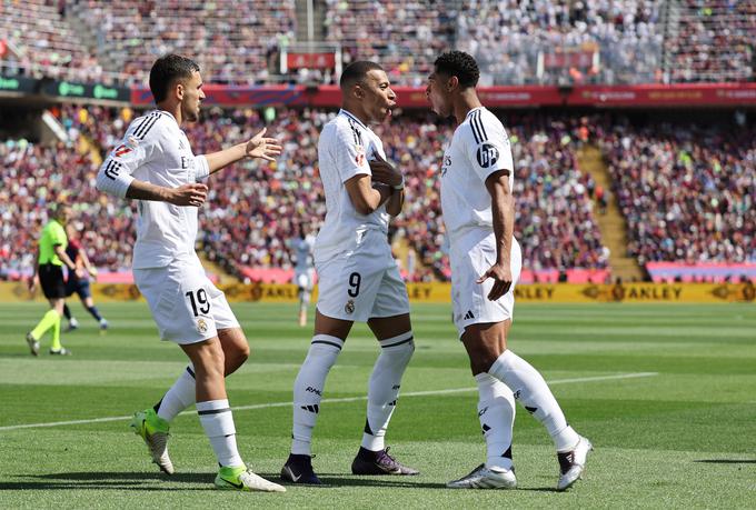 Kylian Mbappe je hitro poskrbel za lepo prednost Reala. | Foto: Reuters