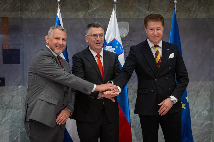 Franc Breznik, Gideon Sar, Srečko Ocvirk | Foto: STA