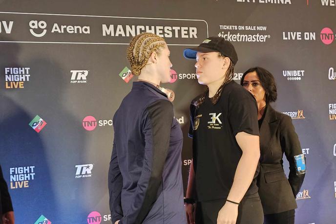 Ema Kozin | Ema Kozin in Hannah Rankin sta se že prvič srečali v Manchestru, v soboto se bosta pomerili za šampionska pasova različic WBC in WBO. | Foto ŠC Gepard