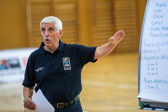 "Njegov skok met sem pogosto predstavljal tudi na različnih predavanjih mladim košarkarjem," pravi Drvarič. | Foto: Vid Ponikvar/Sportida