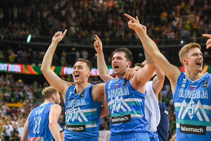 Slovenski košarkarji so v finalu kvalifikacij dosegli skoraj sto točk. | Foto: Fotodiena / Sportida