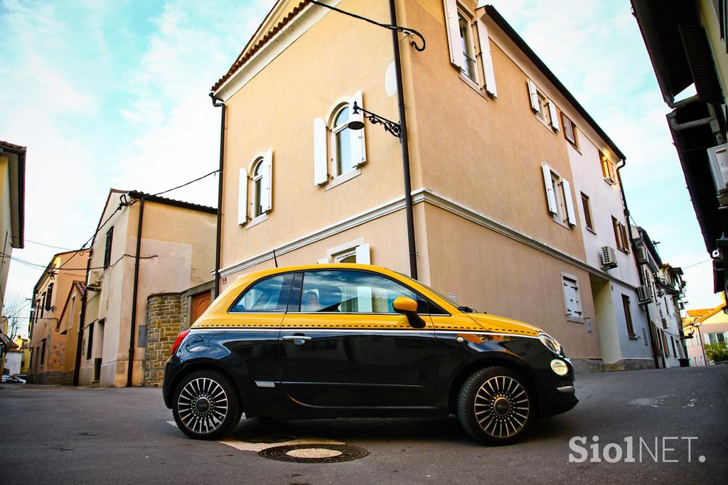 Fiat 500 1.2 8V lounge - šik mestni malček s posluhom za visoko modo
