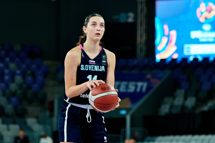Veronika Ferjančič je bila z 12 točkami najboljša strelka Slovenije. | Foto: Fiba Europe