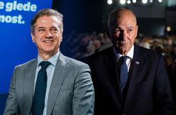 Dvoboj med Janšo in Golobom vse bolj tesen