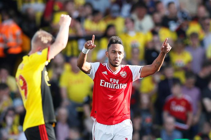 Pierre-Emerick Aubameyang | Pierre-Emerick Aubameyang je zadel za vodstvo z 1:0 in z 2:0, a se je moral Arsenal na koncu sprijazniti z delitvijo točk. | Foto Reuters