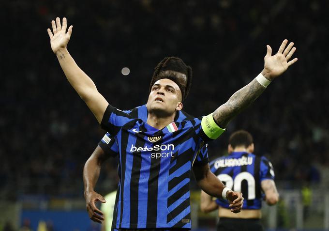 Kapetan Interja Lautaro Martinez je popeljal gostitelje v vodstvo z 1:0. | Foto: Reuters