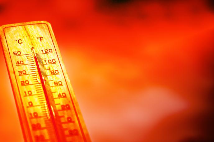 Vročinski val, vročina, termometer, visoka temperatura | V četrtek sta padla kar dva junijska temperaturna rekorda. | Foto Shutterstock